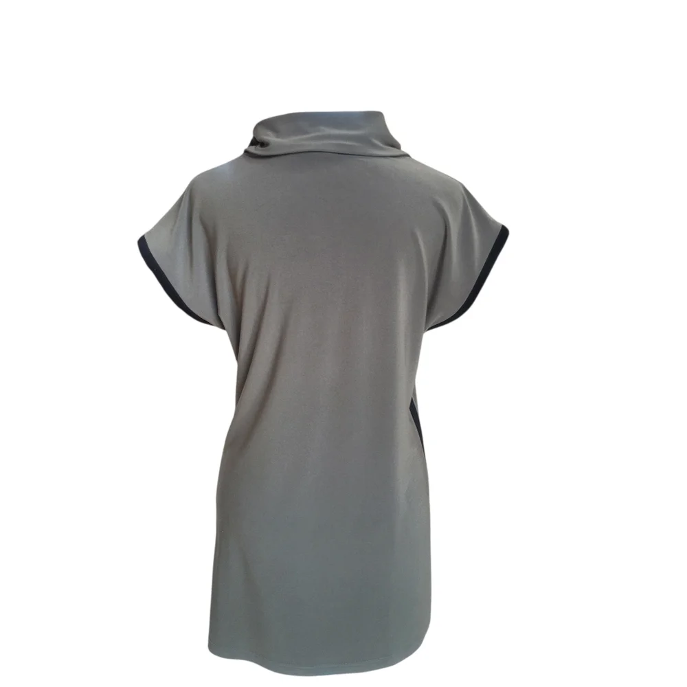 Chic Joseph Ribkoff Olive Cowl Neck Tunic Top Size 2 - Picture 5 of 10